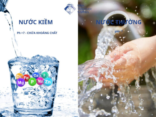 nước kiềm khác gì nước thường