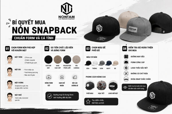Bí quyết chọn mua nón snapback