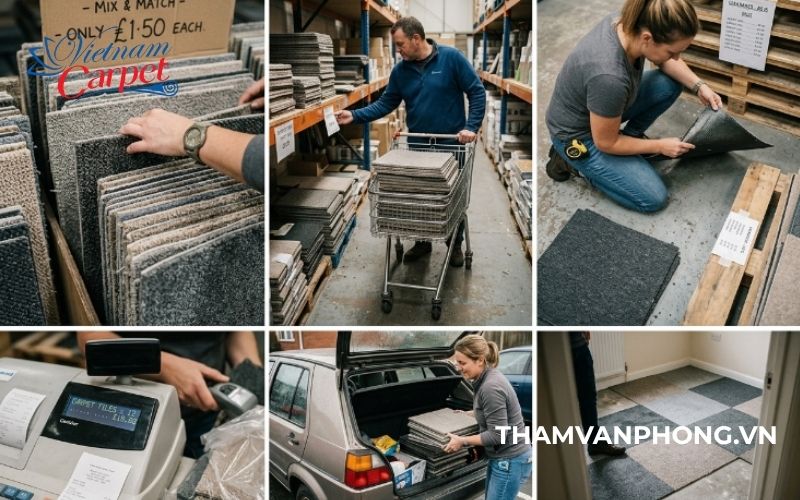 Bí quyết mua thảm tấm giá rẻ nhưng vẫn đảm bảo độ bền