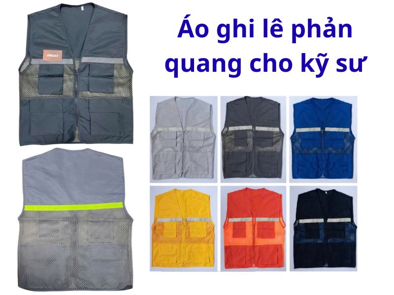 Áo gile kỹ thuật phản quang