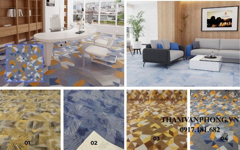 chất liệu thảm văn phòng cao cấp