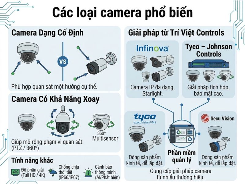 Các loại camera giám sát an ninh