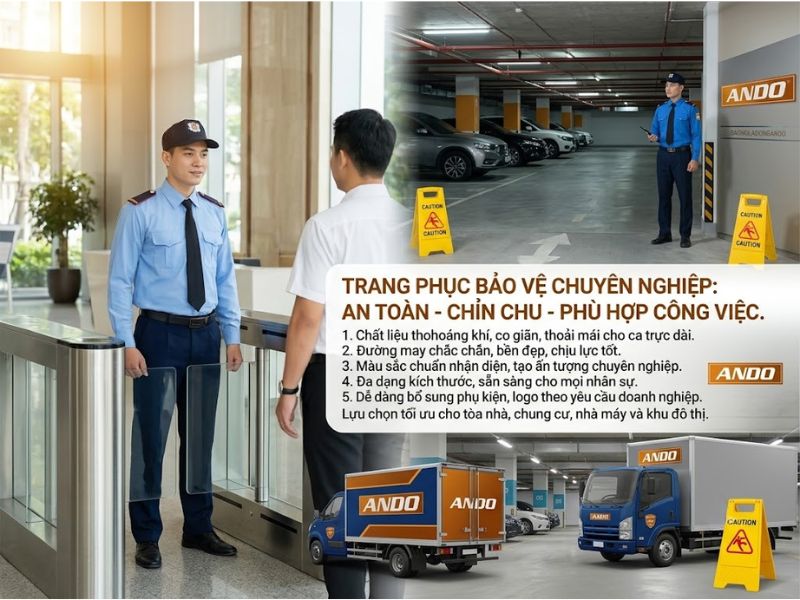 đồng phục bảo vệ may sẵn