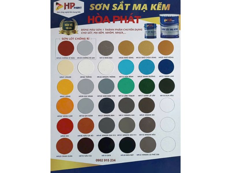 Sơn màu nâu cho bề mặt sắt