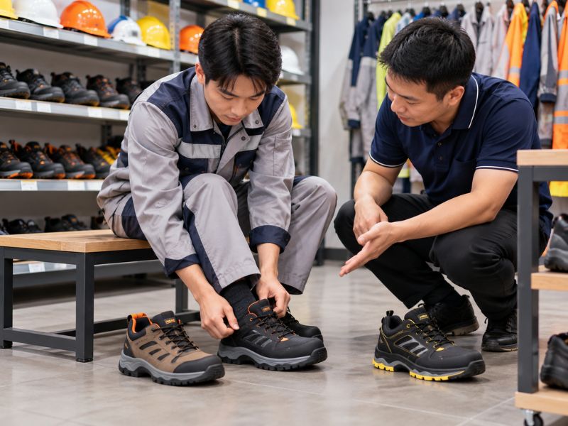 Cách chọn giày bảo hộ trước khi mua