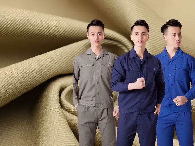 Chất liệu vải may quần áo bảo hộ lao động