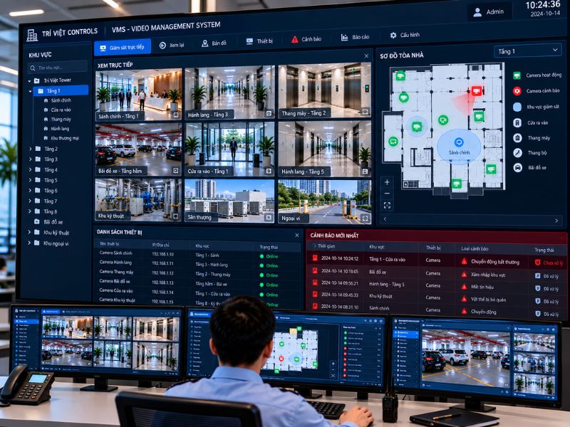 Chức năng phần mềm quản lý camera VMS