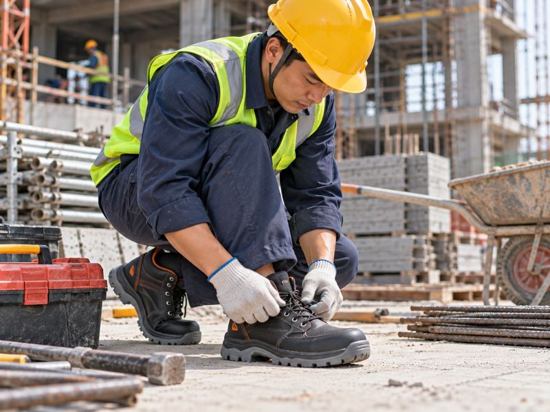 Giày bảo hộ cho người lao động tại công trường
