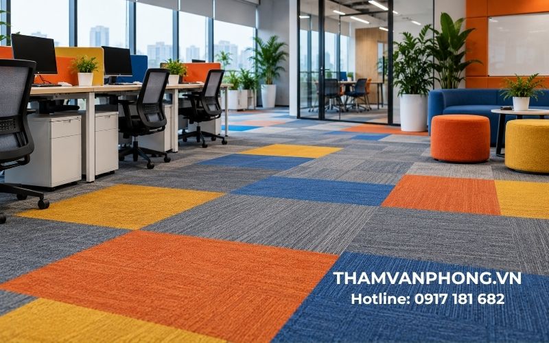 mẫu thảm văn phòng theo phong cách sáng tạo 