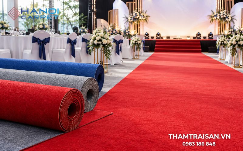 Kinh nghiệm chọn thảm trải sự kiện giá rẻ mà vẫn đảm bảo thẩm mỹ